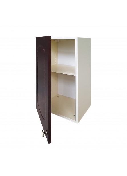 Rimini, Corp superior 40cm , pal Vanilie/usi MDF wenge, 40x32x72cm